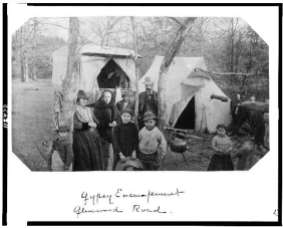 Gypsy encampment Glenwood Road